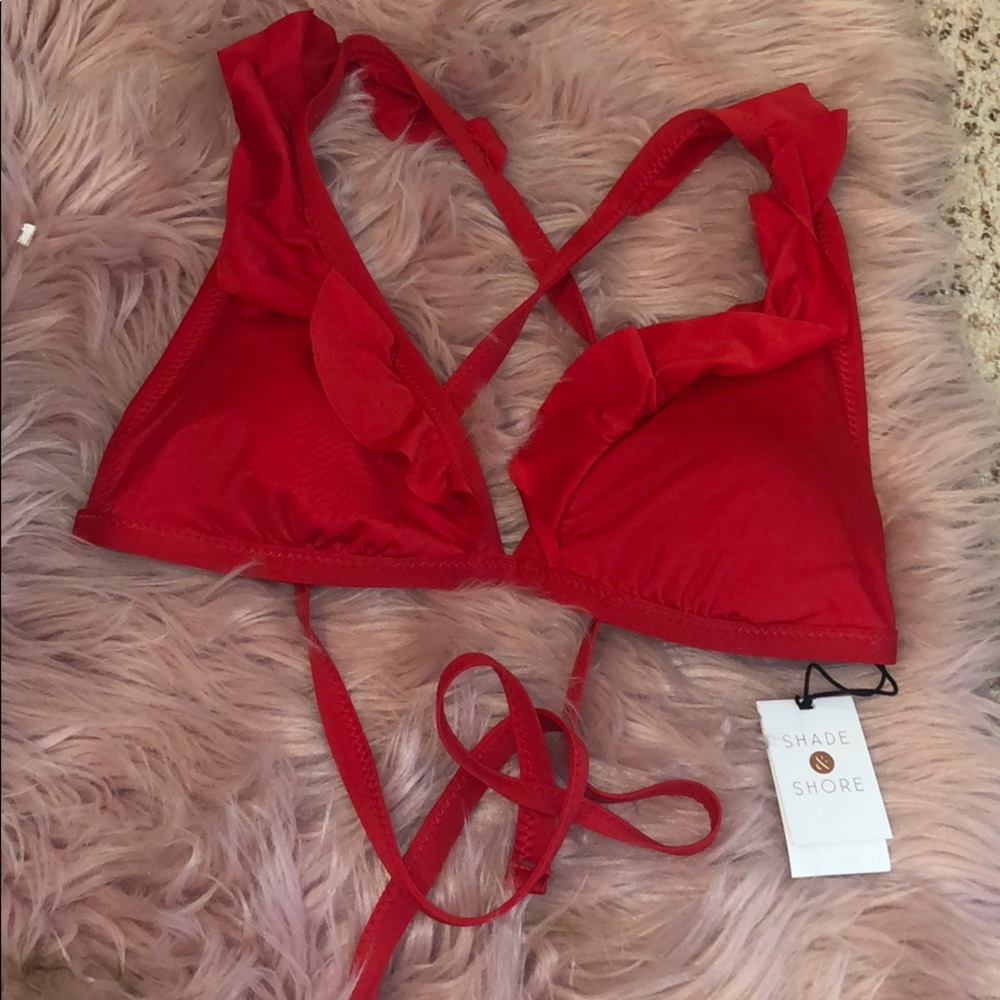 Cross back bikini top